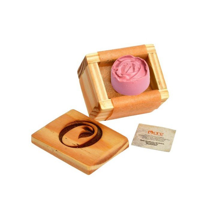 Maquillaje Sólido Multiuso Rosa Claro en Caja de Madera